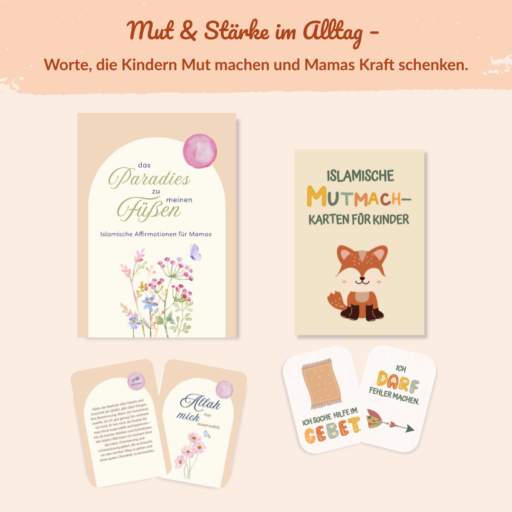 Islamische Affirmationskarten für Kinder und Mamas
